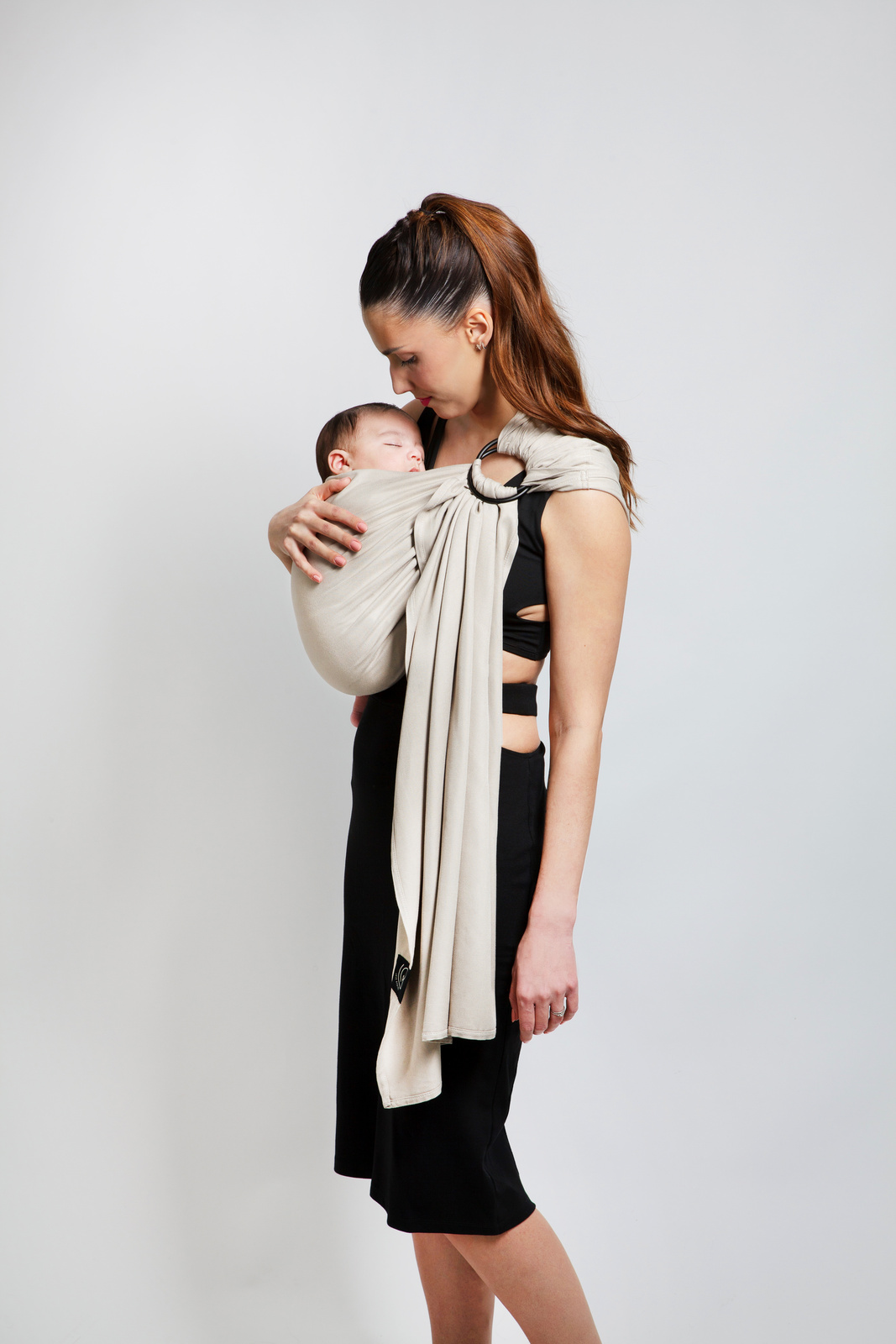 Love Radius No Knot Woven Ringslynge, White Gold