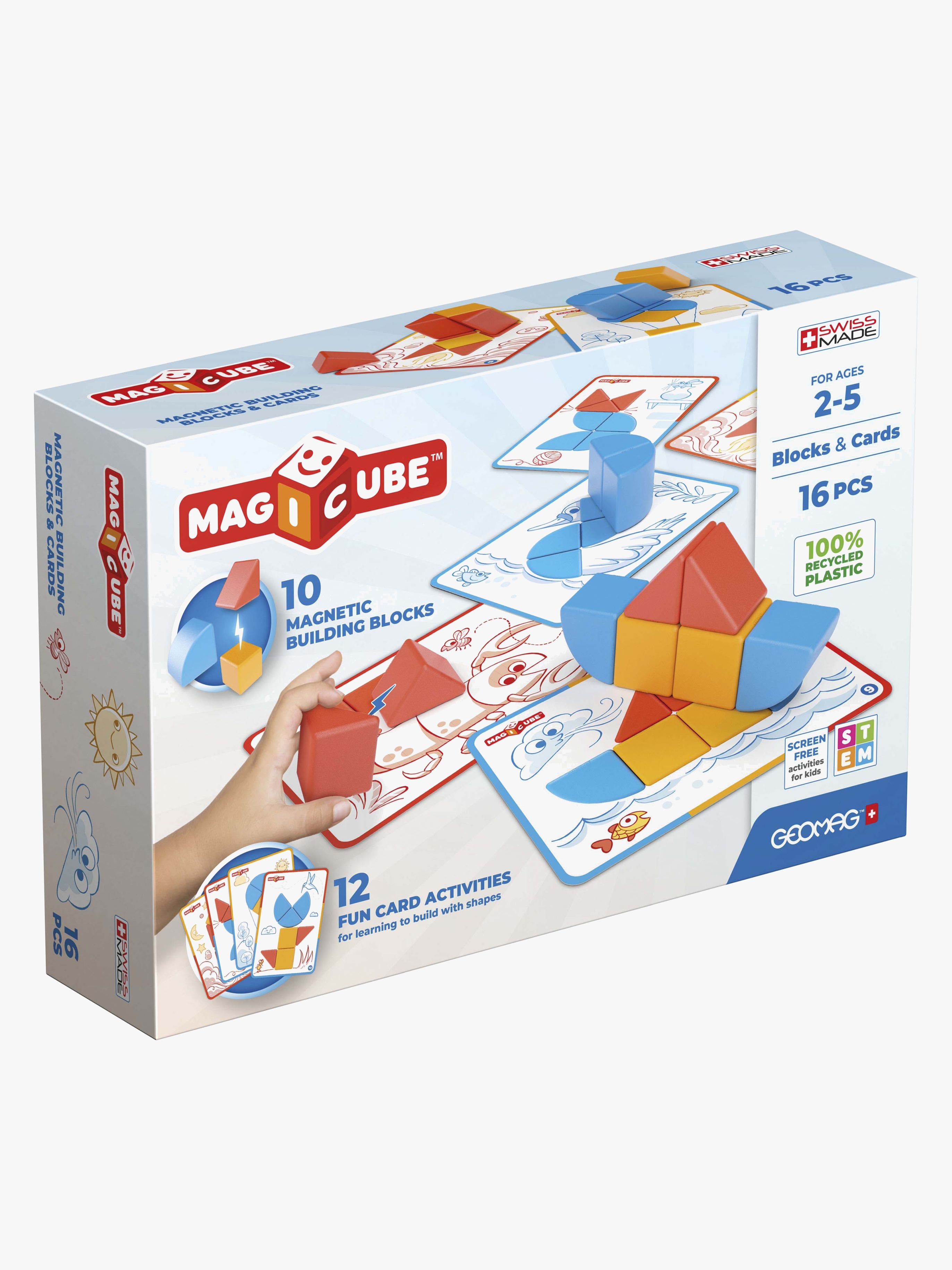 Geomag Magicube Klodser og Kort 16 Brikker