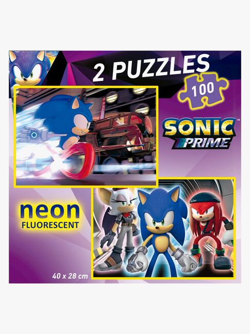 Educa Sonic Prime Puslespil Neon 2x100 Brikker