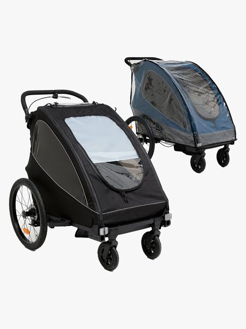 Beemoo Activity Sport Cykelanhænger inkl. Regnslag, Black