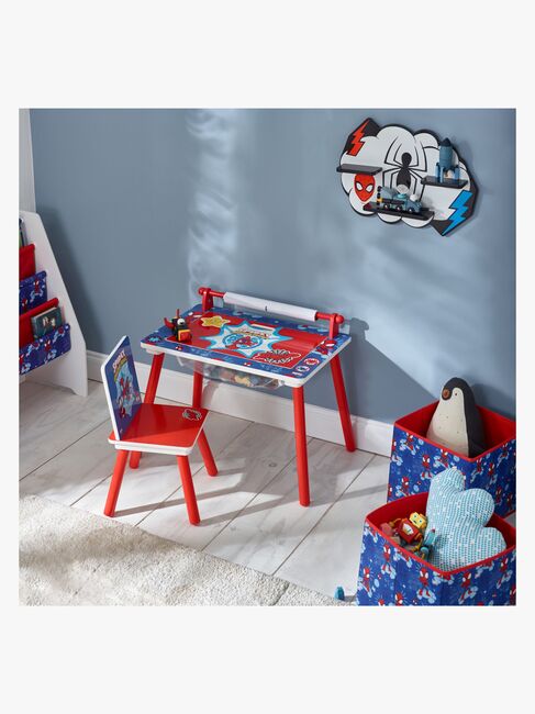 Marvel Spidey & His Amazing Friends Skrivebord med Stol, Rød