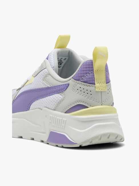 Puma Trinity Lite Jr Sneakers, White/Lavender Alert/Glacial Gray