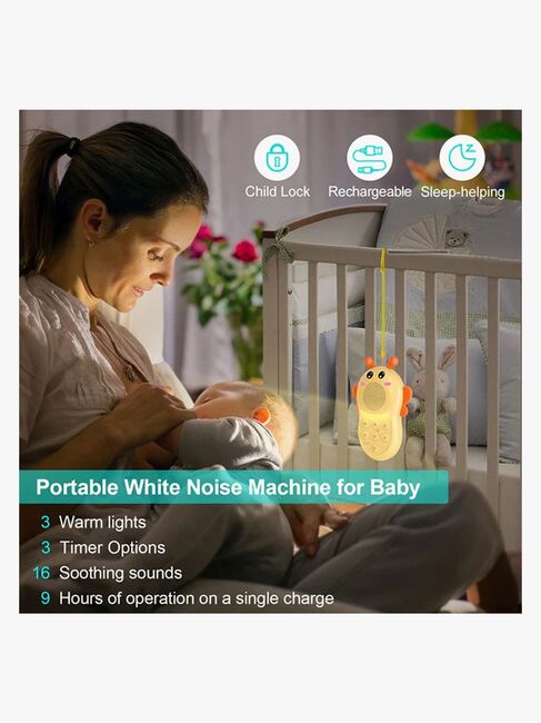 Lippa Humlebi Hvid Støj Natlampe, Gul