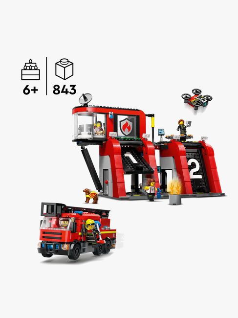 LEGO City 60414 Brandstation med brandbil