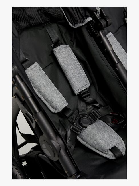 Beemoo Activity Twin Søskendevogn, Black/Dark Grey