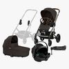 Cybex BALIOS S Lux Duovogn inkl. Axkid GOKID Babyautostol & Base, Chocolate Brown