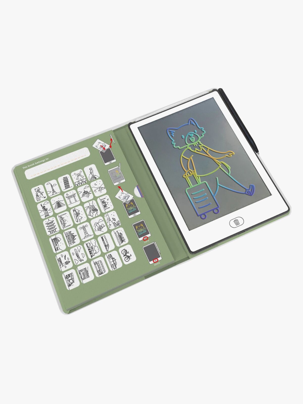 Kidywolf KIDYDRAW MINI Tegnetablet LCD Rejse