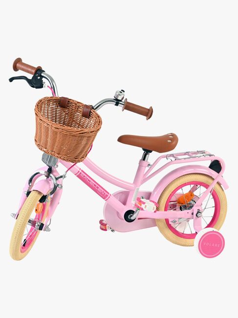 Volare Excellent Cykel med Kurv 12 Tommer, Pink