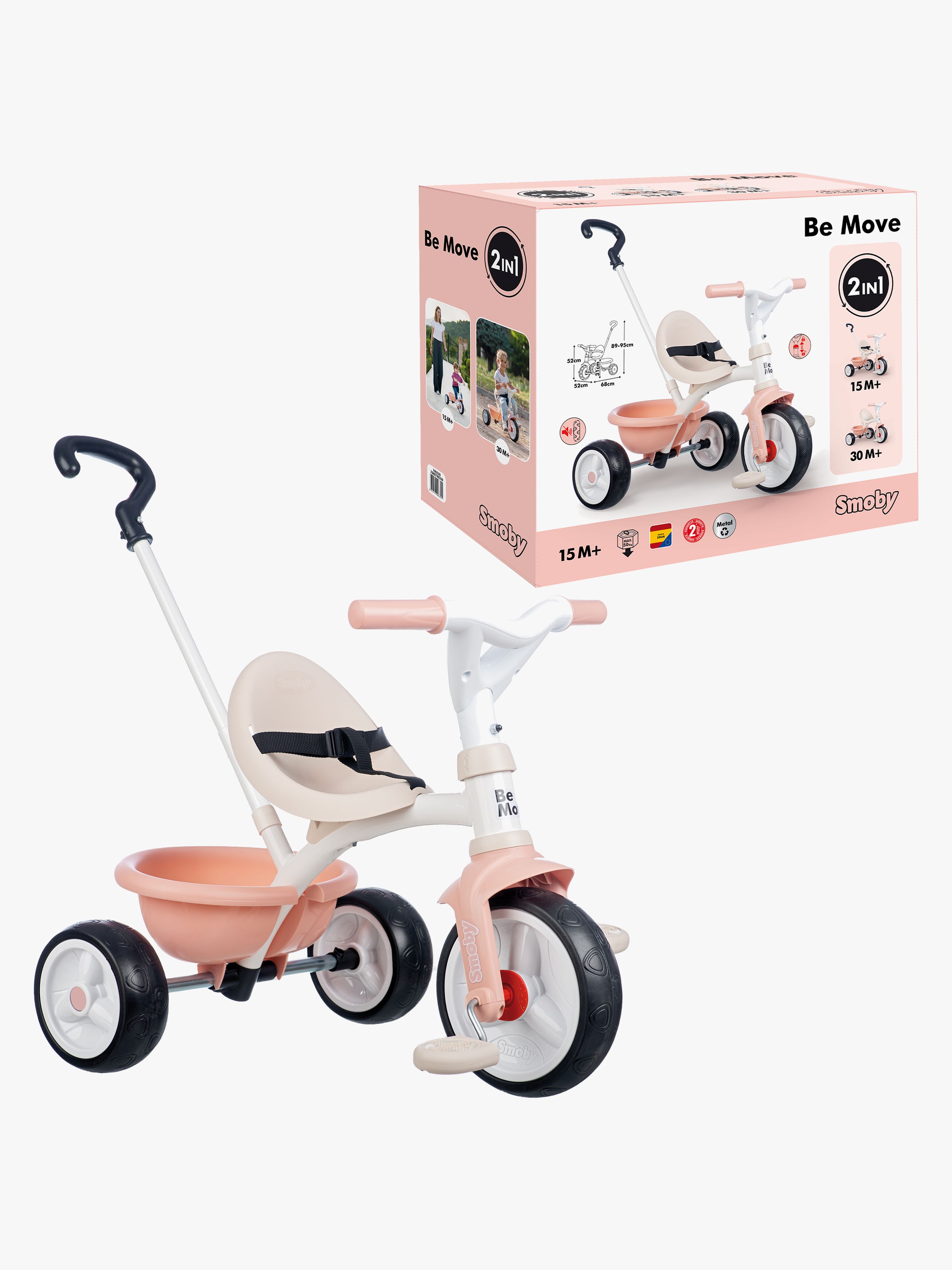 Smoby Be Move Trehjulet Cykel, Pink