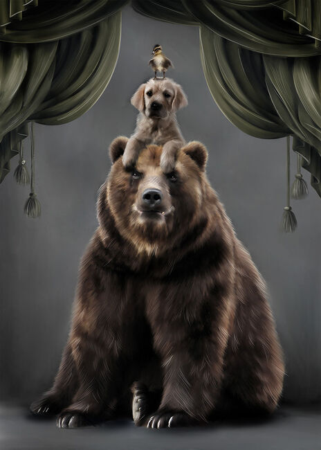 Linn Wold Plakat 70x100 Teddy & buds