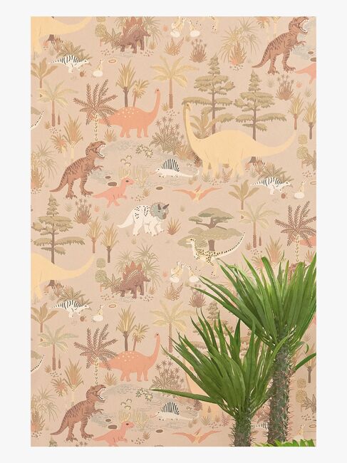 Majvillan Tapet Dinosaur Vibes, Sandy Beige