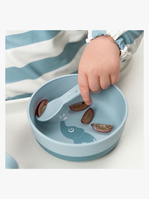 Done By Deer Foodie Bestik Happy Dots, Blå