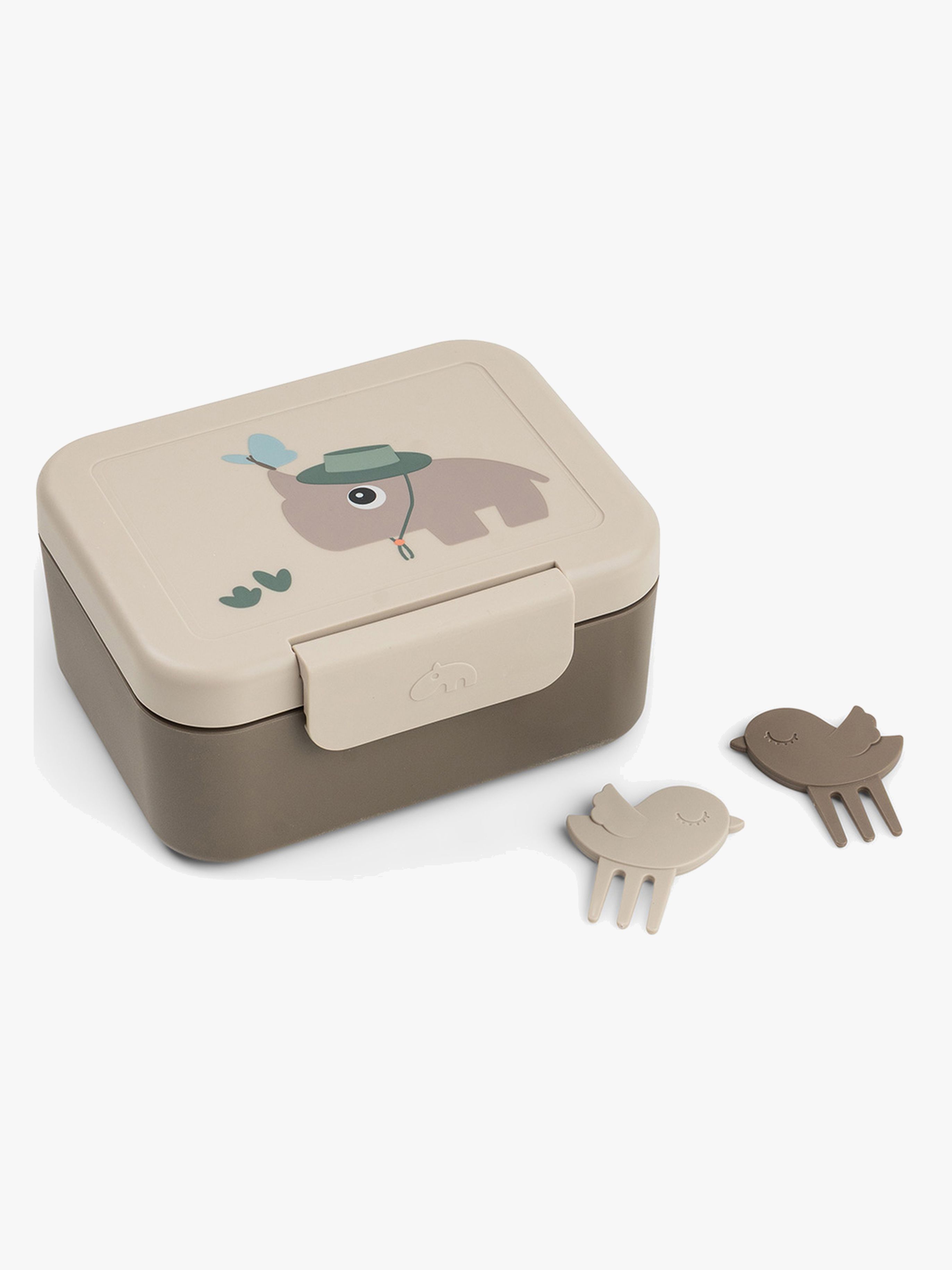 Done By Deer Tiny Trails Madkasse med Snack Picks, Sand