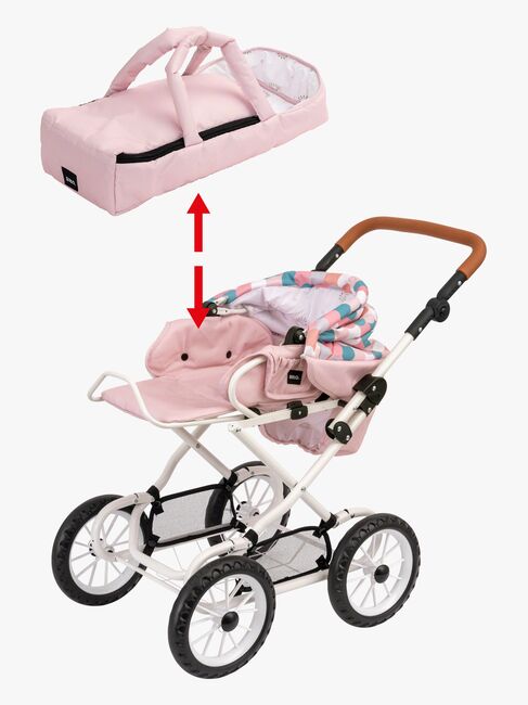 BRIO 24891375 Dukkevogn Kombi, Lyserød