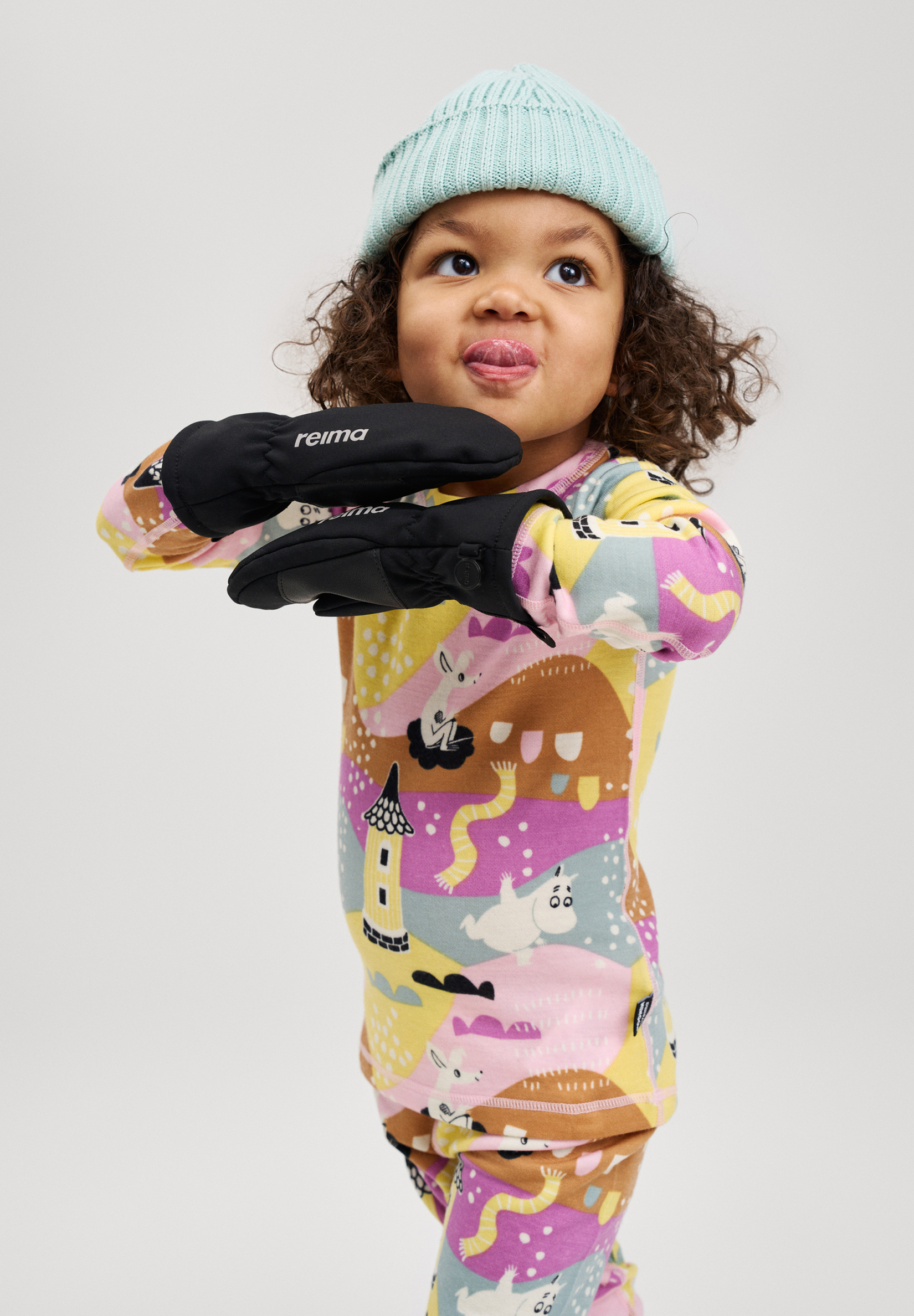 Reima Osaten Softshellvanter, Sort, 7