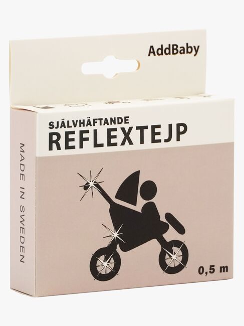 AddBaby Reflekstape 0.5 m, Sølvfarvet