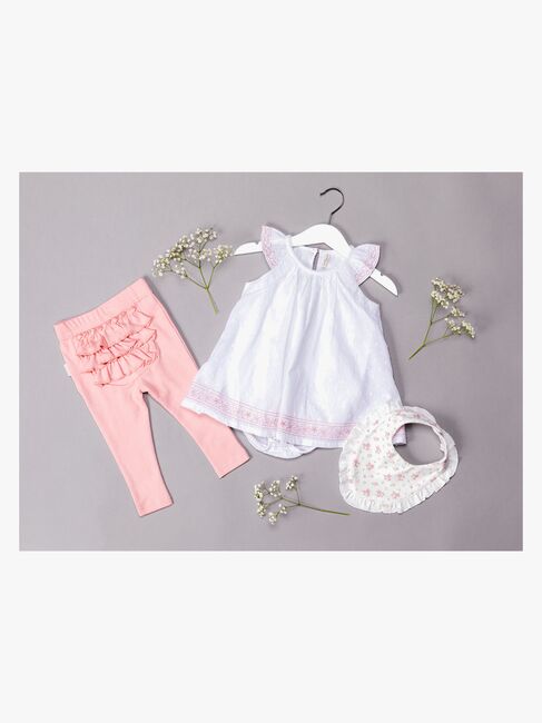 Petite Chérie Atelier Vere Kjole, White/Pink