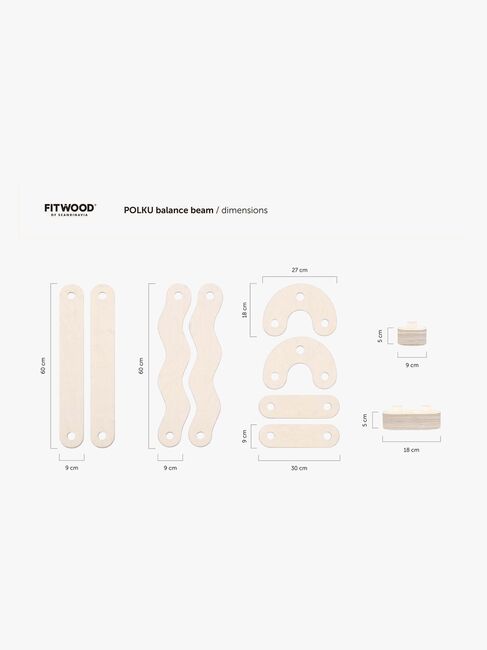 FitWood POLKU Balancebane L, Sage