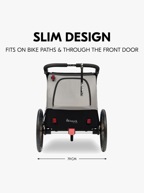 Hauck Dryk Duo Plus Cykelanhænger, Black