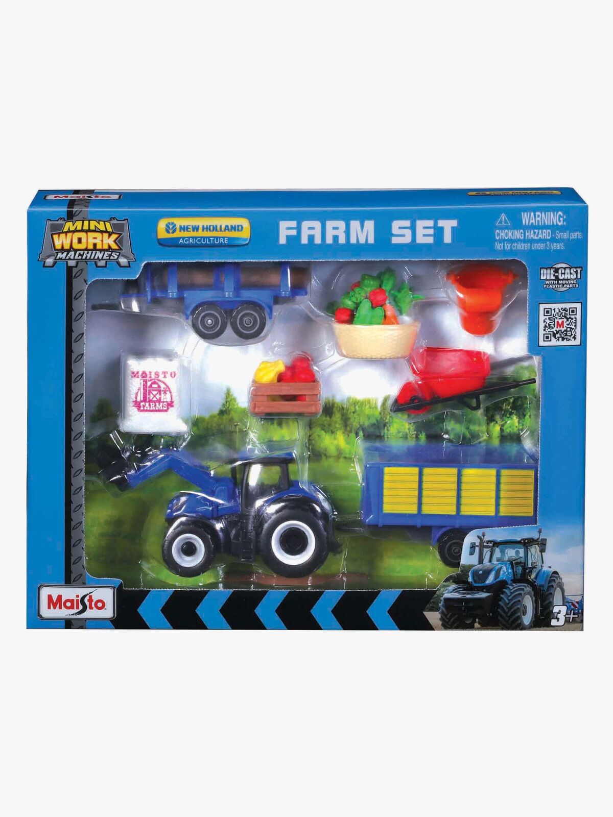 Maisto Mini Working Machines Bondegårdssæt New Holland