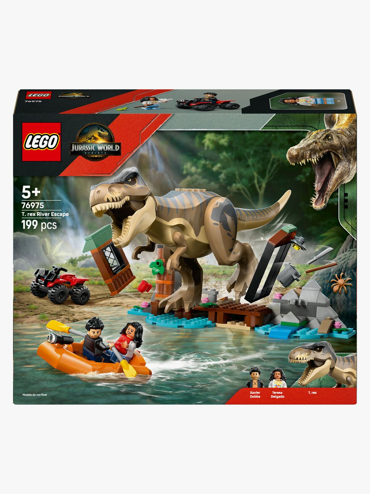 LEGO Jurassic World 76975 Bådflugt fra T. rex