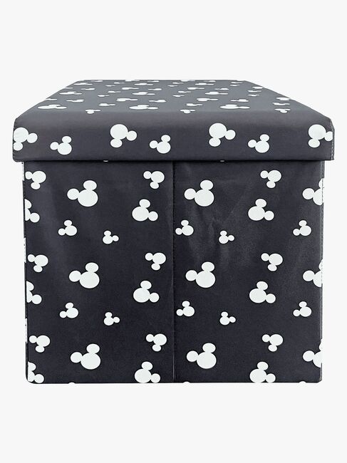 Disney Mickey Mouse Puf med Opbevaring, Grå