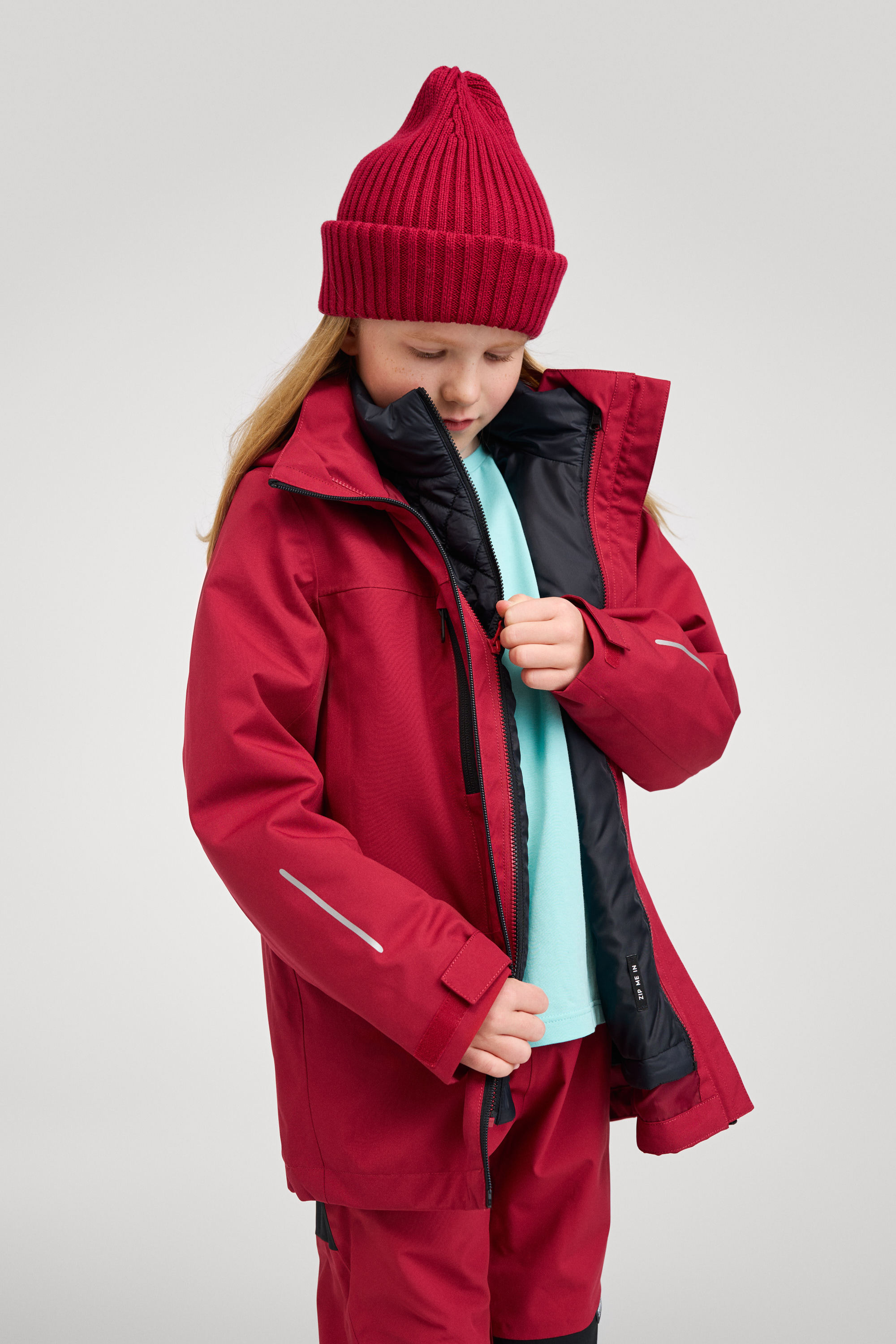 Reima Saarela Skaljakke, Cranberry, 128