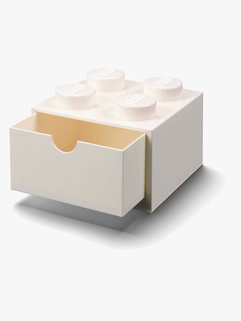 Lego Opbevaringsboks med Skuffe 4, Hvid