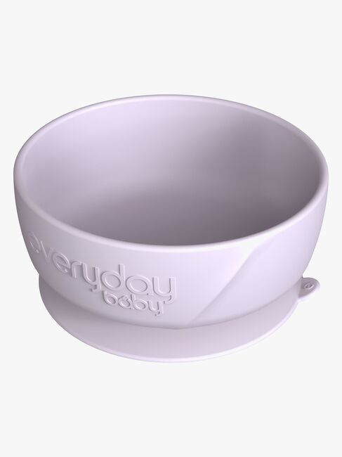 Everyday Baby Skål Silikone, Lavendelfarvet