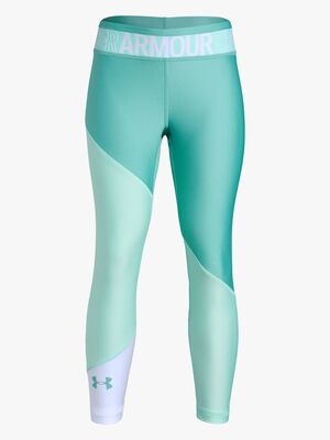 Under Armour HG Color Block Ankle Crop Legging, Neo Turquoise
