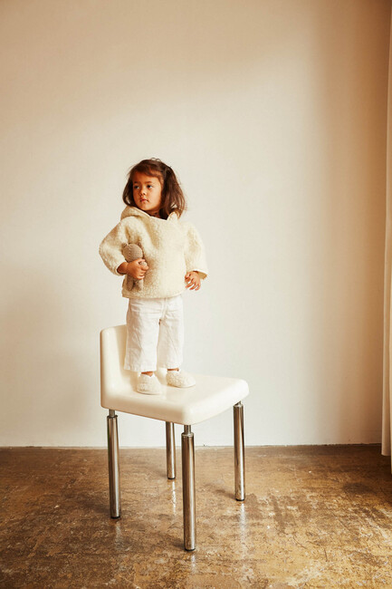 BINIBAMBA Merino Snuggle-jakke, Milk