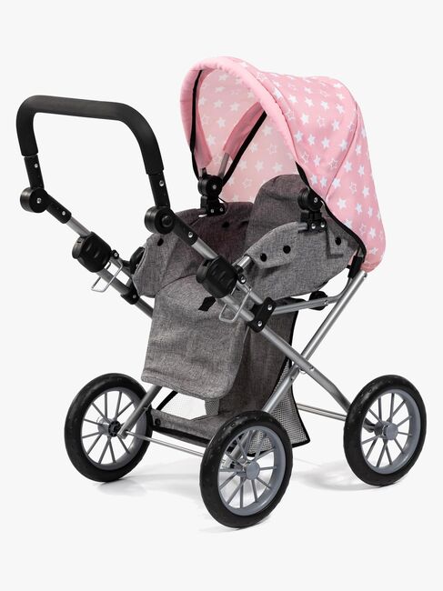 Bayer Design Combi Dukkevogn City, Grå/Lyserød