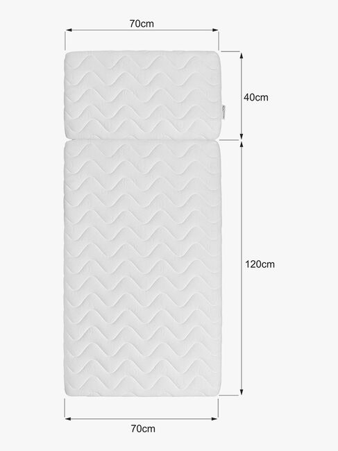 Bellamy UP Madras 70x160, Hvid