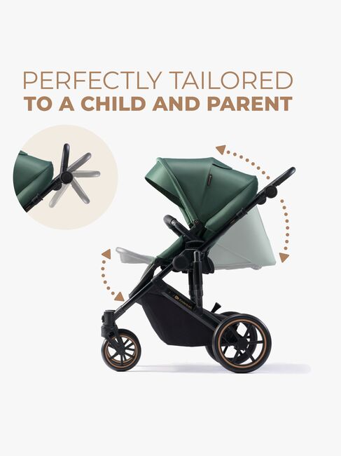 Kinderkraft Prime 2 2-in-1 Duovogn, Dark Green