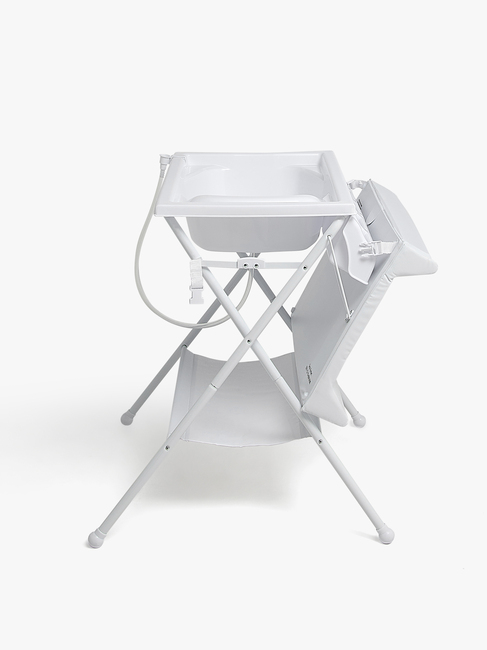 Beemoo CARE Sammenfoldeligt Puslebord m. Badekar, Hvid