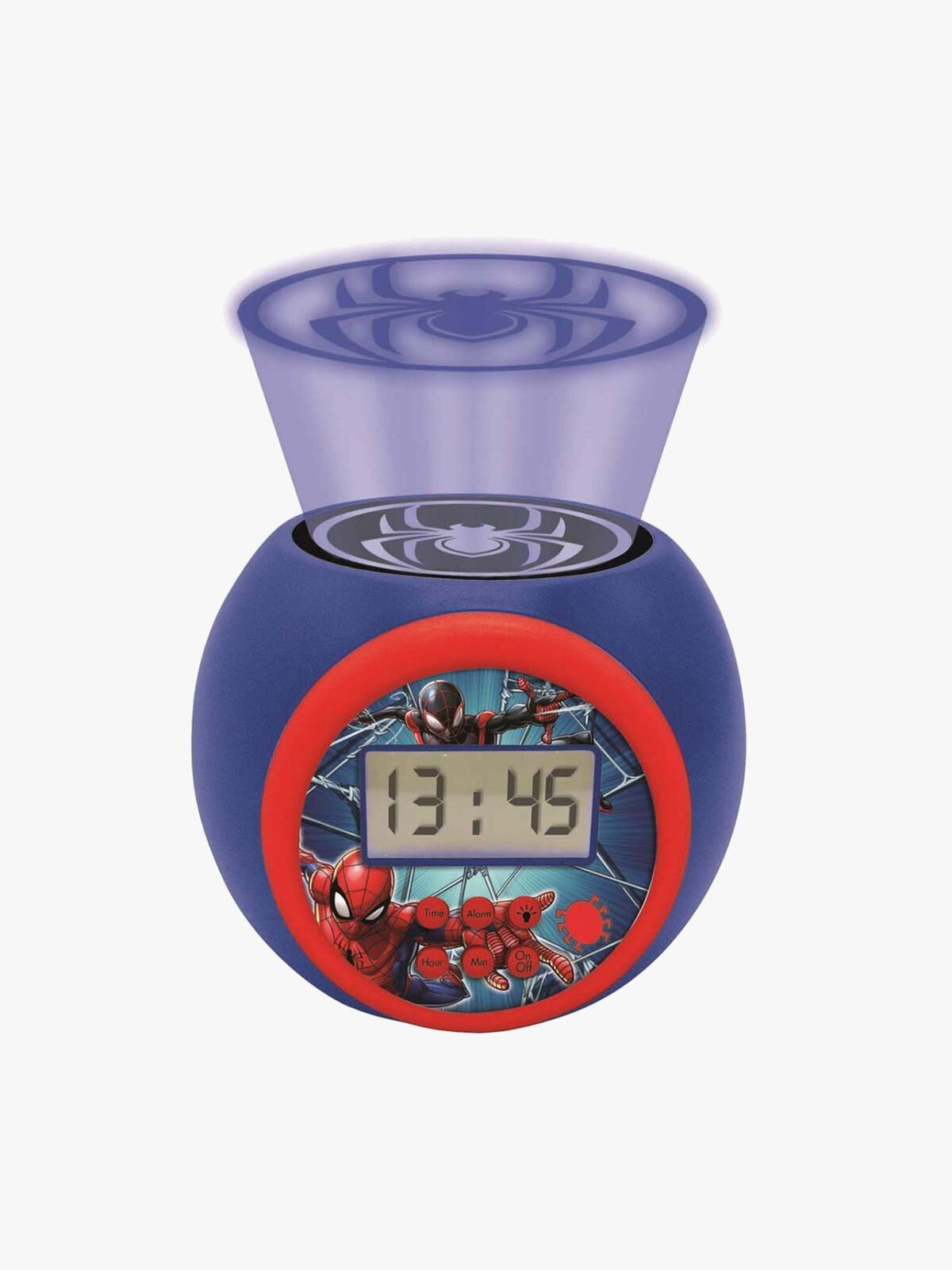 Marvel Spider-Man Projector Vækkeur, Blå