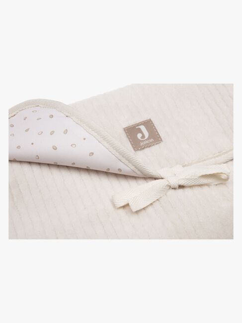 Jollein Cloudy Rib Pusleunderlag med Opbevaringslommer, Oatmeal