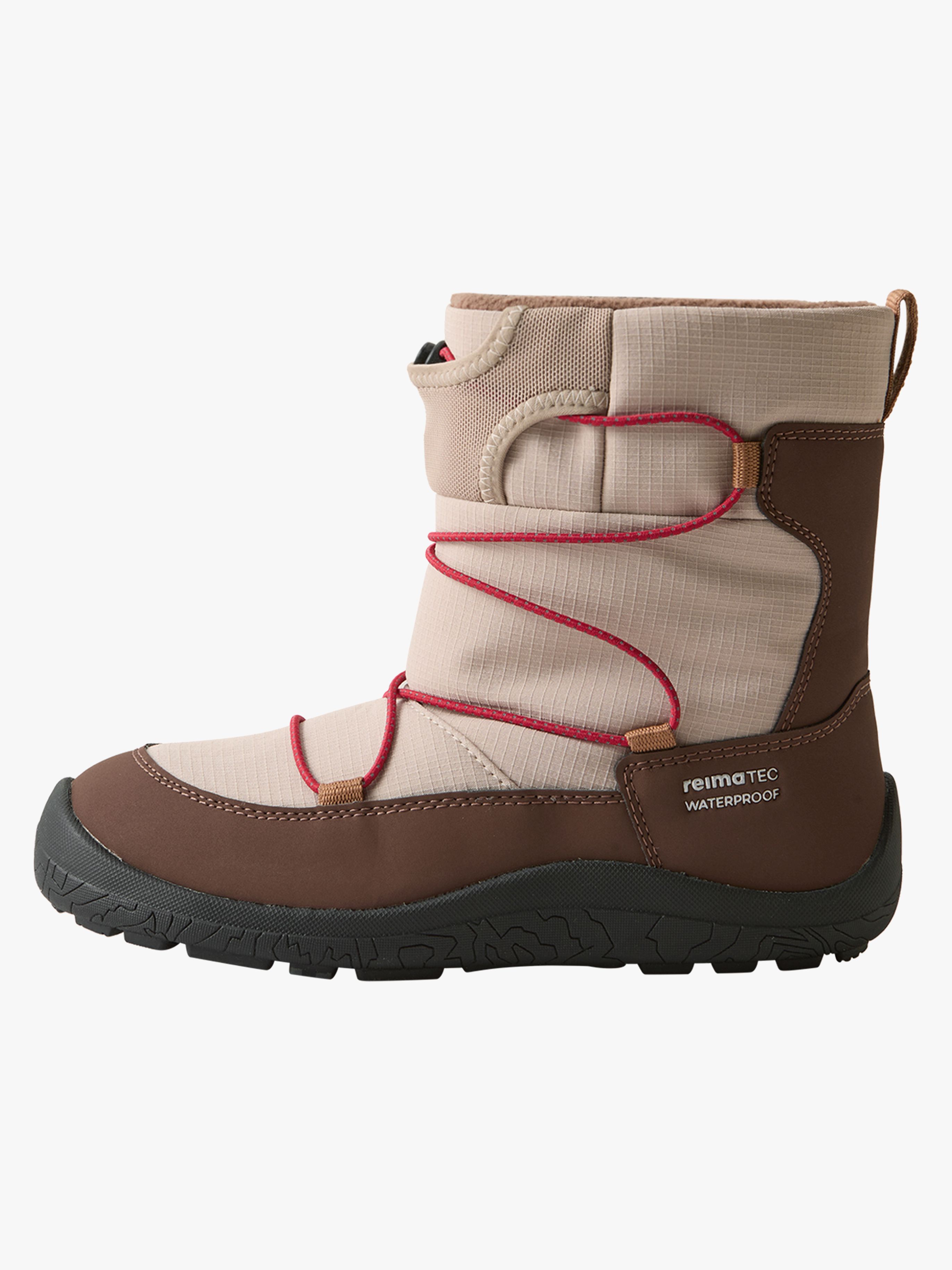 Reima Ensilumi Barefoot Jr Vinterstøvler, Earthy Beige, 39