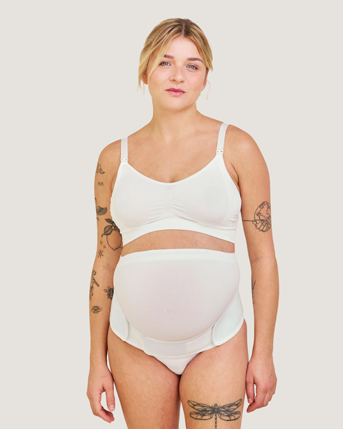 Carriwell Justerbart Over-Maven-Graviditetsbælte S/M, Hvid