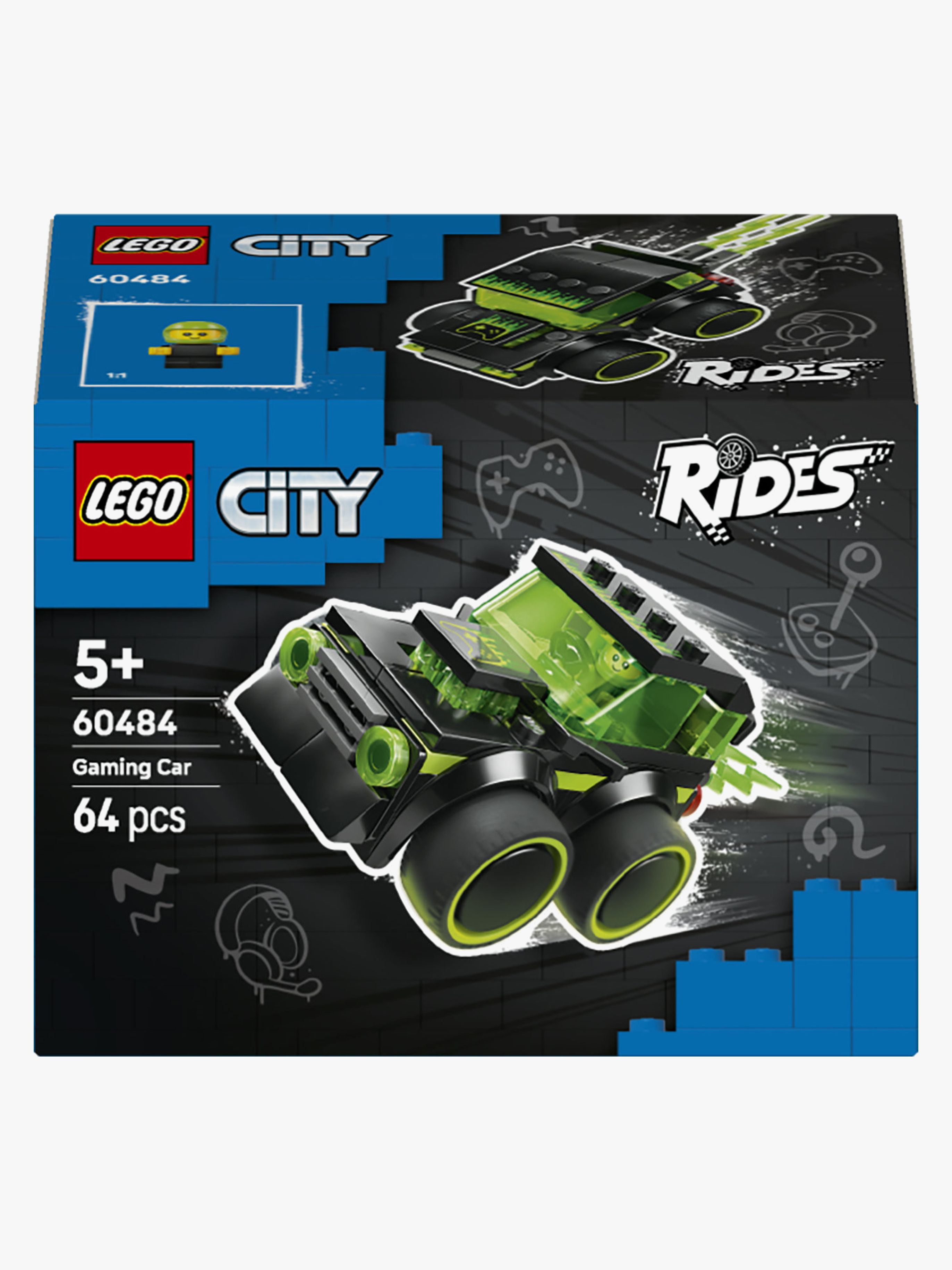 LEGO City 60484 Motorer – Gaming-racerbil