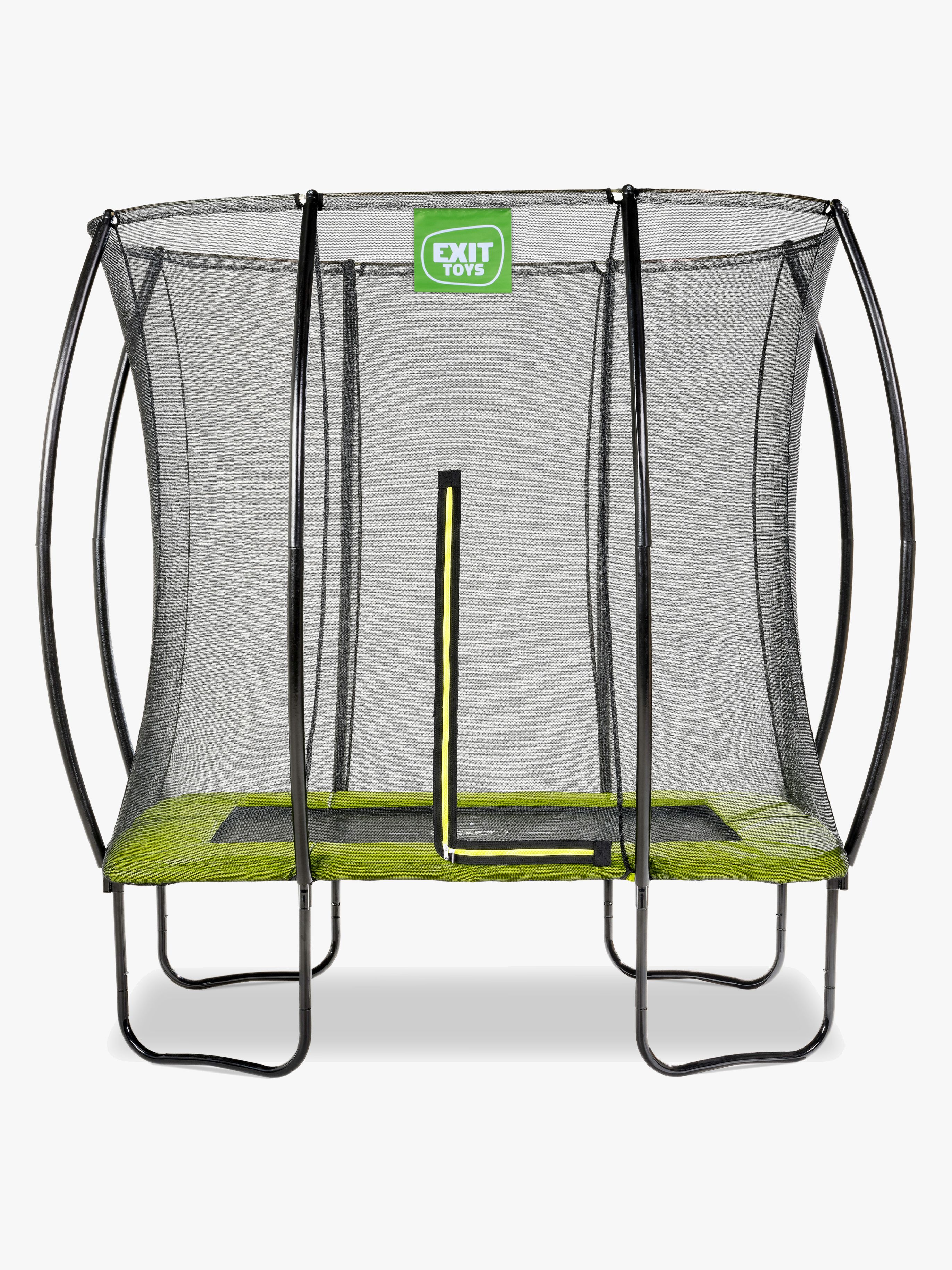EXIT Silhouette Trampolin inkl. Sikkerhedsnet 153x214 cm, Grøn
