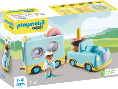 Playmobil 71325 1.2.3: Skør Donut Truck med stable- og sorteringsfunktion