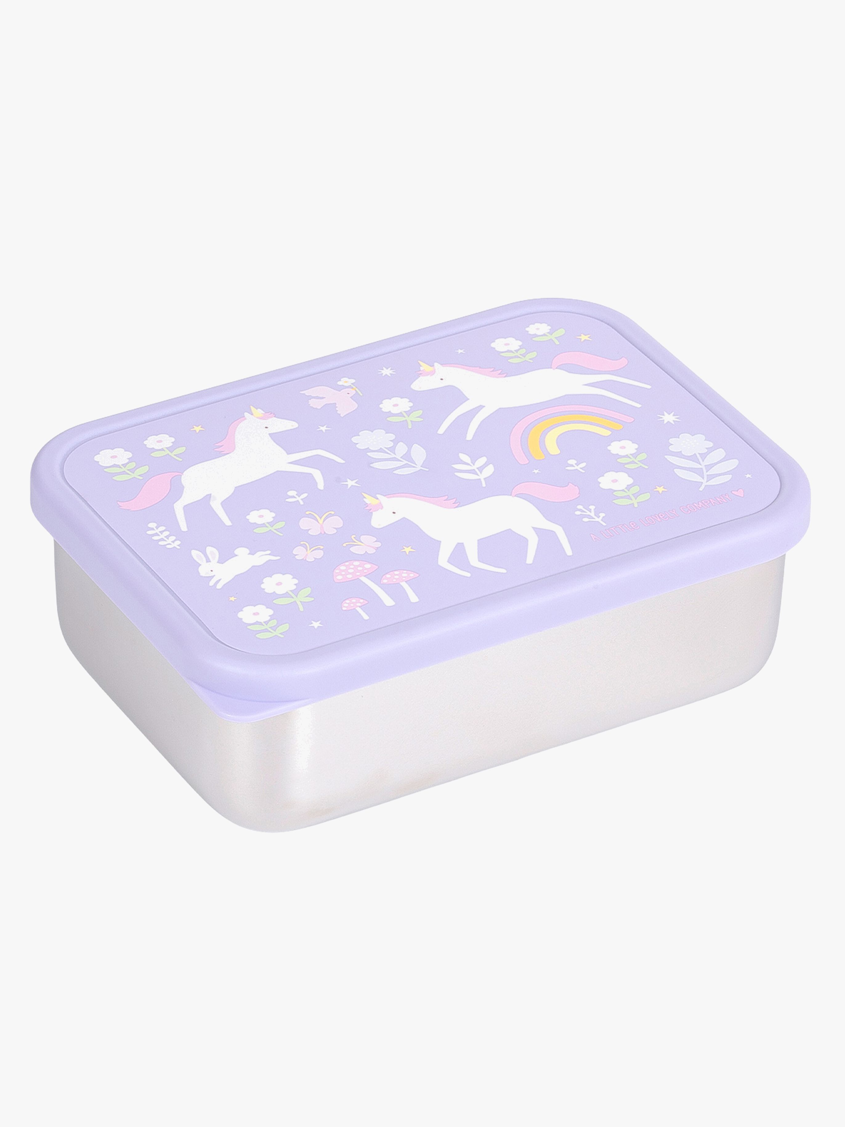 A Little Lovely Company Madkasse Stainless Steel, Unicorn Dreams