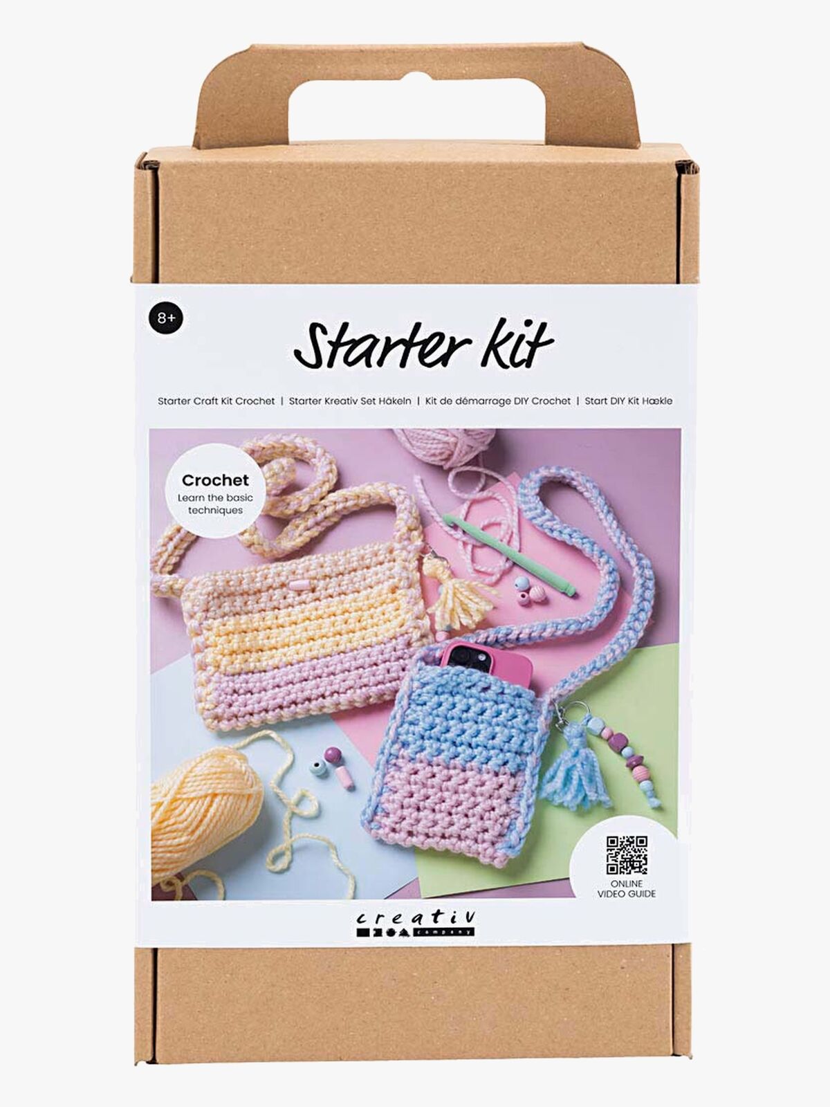Creativ Company Startkit DIY-sæt Hækling Tasker