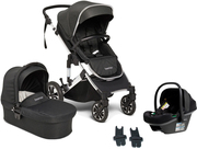 Beemoo Maxi 4 Duovogn inkl. Route i-Size Autostol Baby, Black Silver/Black Stone