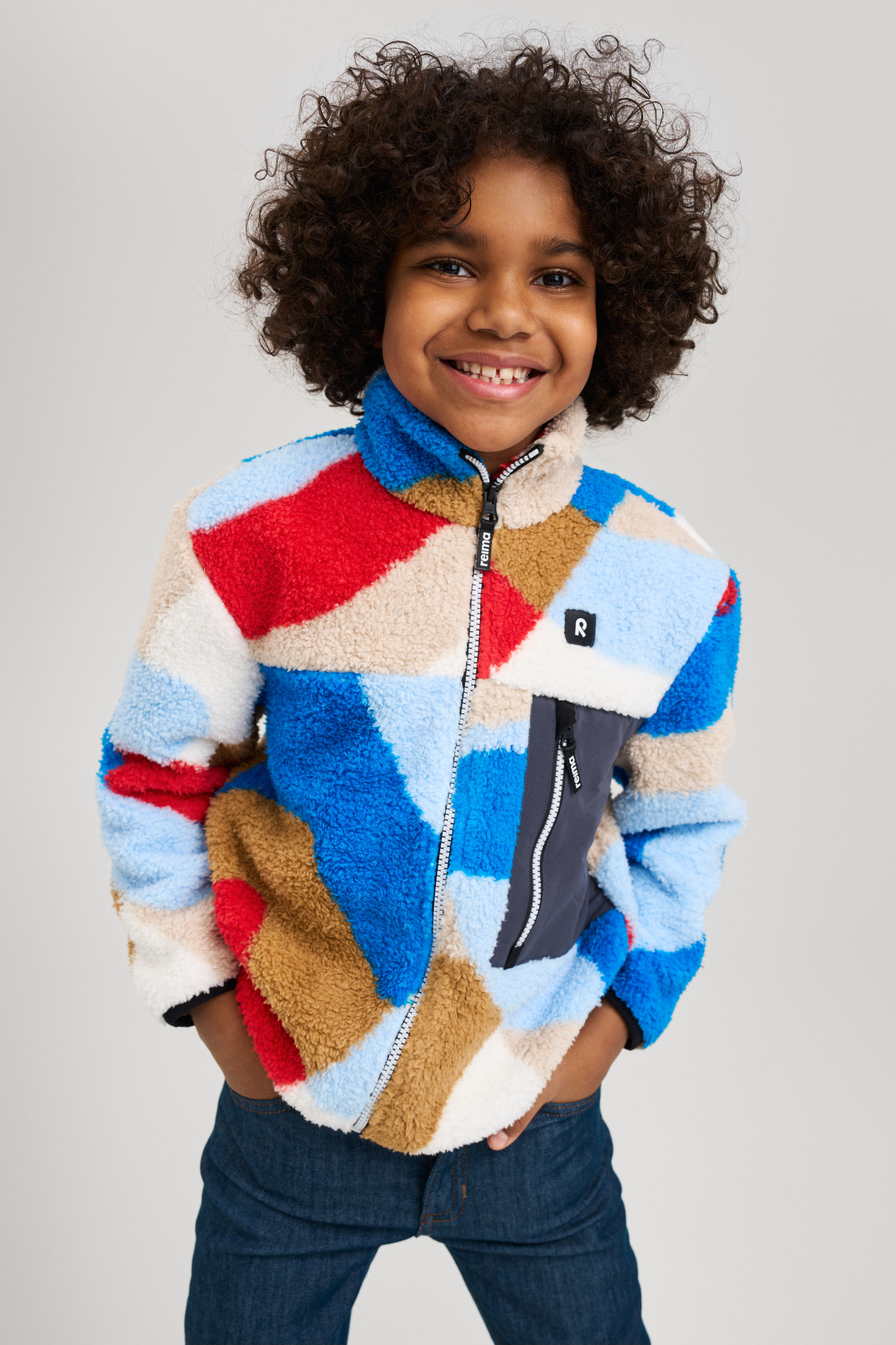 Reima Turilas Fleecetrøje, Bright Blue, 134