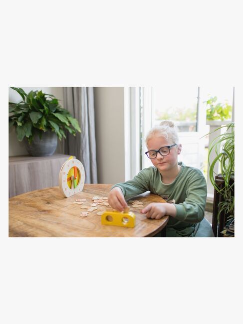 BS Toys Clock Børnespil, Multifarvet