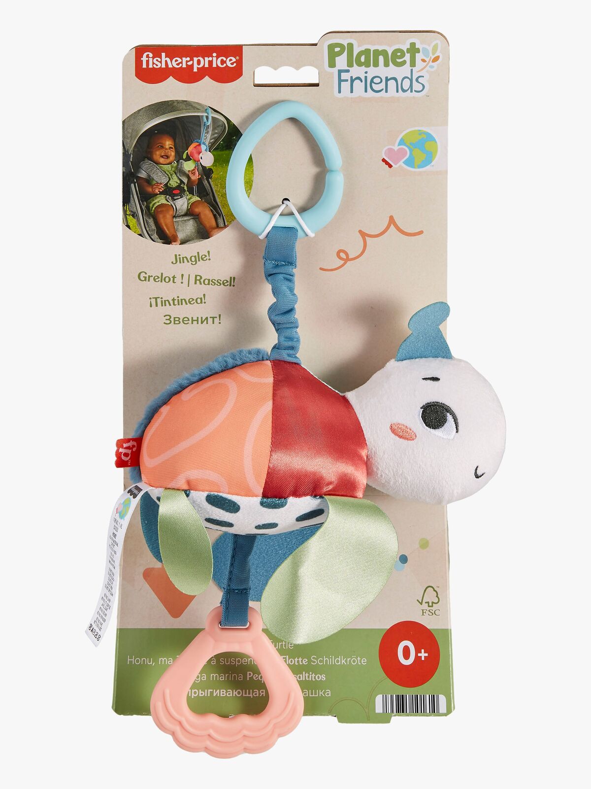 Fisher-Price Sea Me Bounce Turtle Vognlegetøj