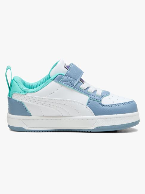 Puma Caven 2.0 Lo Hot Wheels AC+ Infant Sneakers, Cool Blue/White/Aquatic