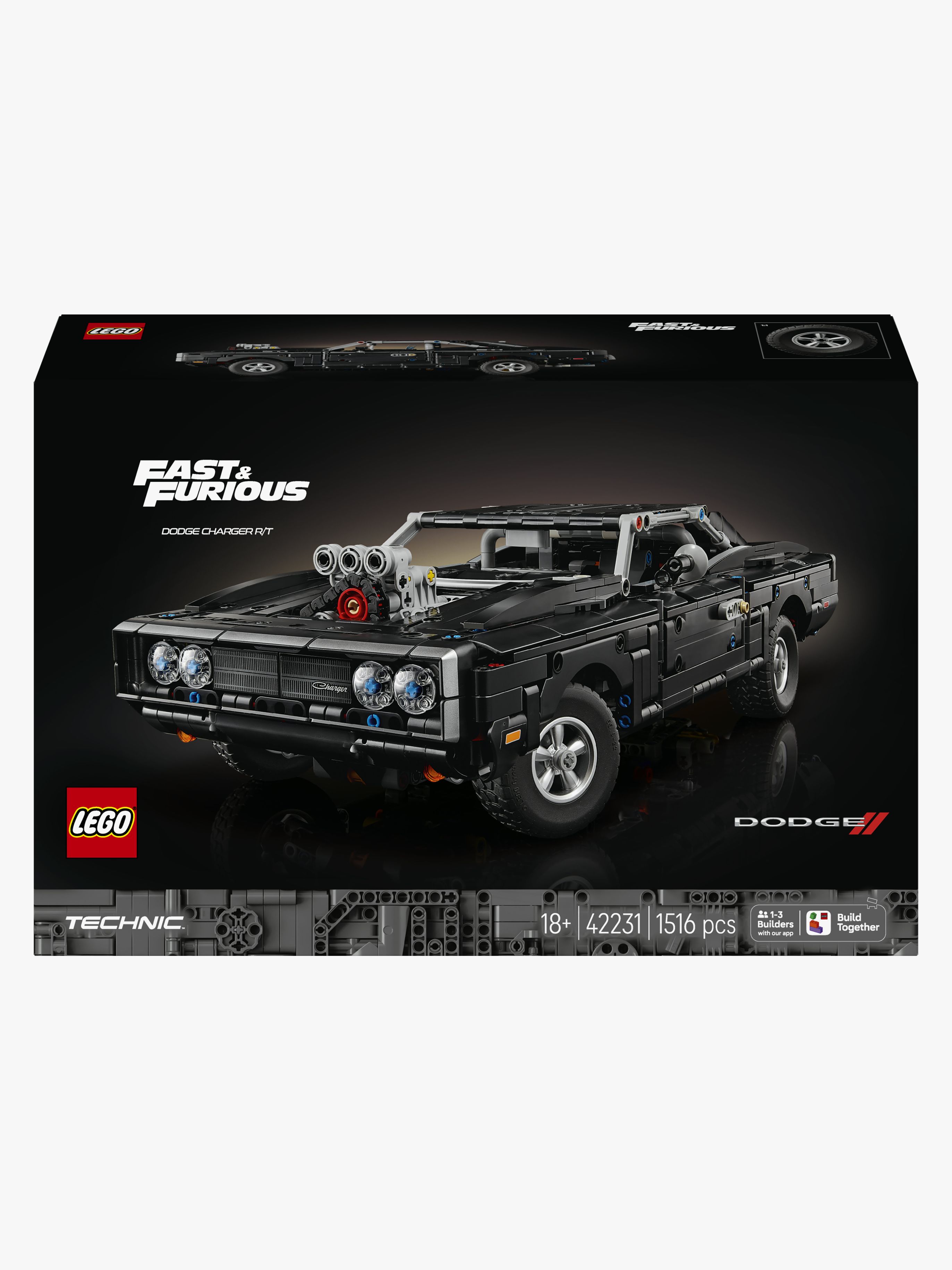 LEGO Technic 42231 Fast and Furious Dodge Charger R/T-bil